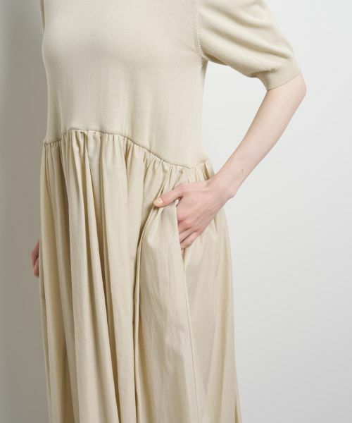 LANVIN en Bleu / ランバン オン ブルー ドレス | ニットドッキングワンピース | 詳細5