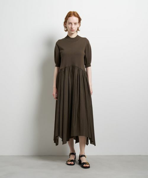 LANVIN en Bleu / ランバン オン ブルー ドレス | ニットドッキングワンピース | 詳細8