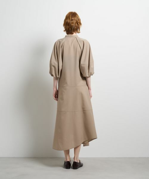 LANVIN en Bleu / ランバン オン ブルー ドレス | サマーウールバルーンスリーブワンピース | 詳細10