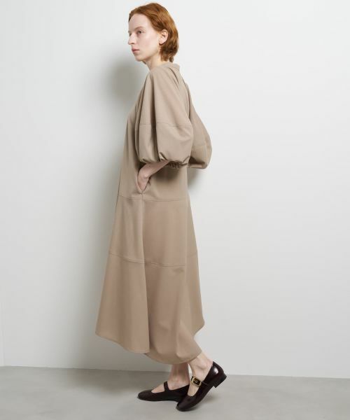 LANVIN en Bleu / ランバン オン ブルー ドレス | サマーウールバルーンスリーブワンピース | 詳細11