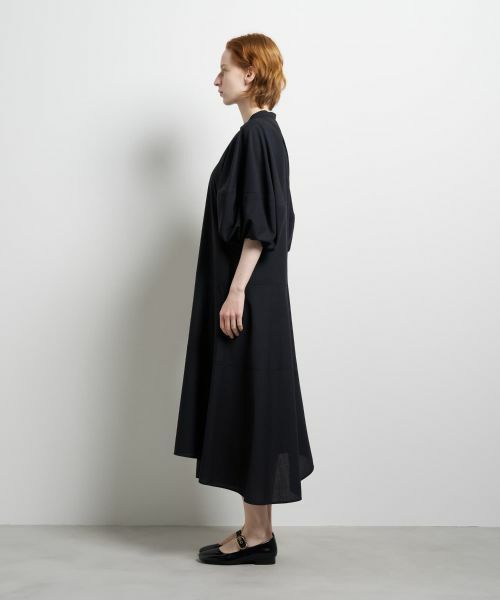 LANVIN en Bleu / ランバン オン ブルー ドレス | サマーウールバルーンスリーブワンピース | 詳細3