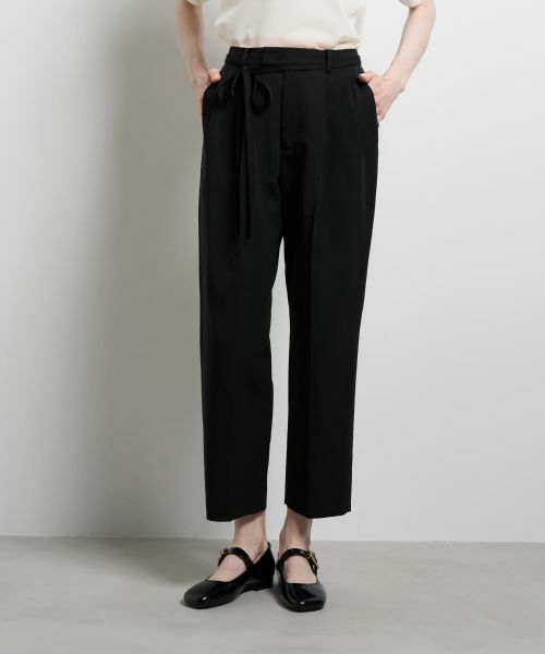 LANVIN en Bleu / ランバン オン ブルー その他パンツ | グログランタックテーパードパンツ | 詳細4