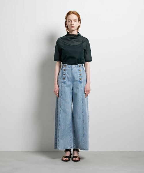 LANVIN en Bleu / ランバン オン ブルー その他パンツ | Lee×LANVIN en Bleuデニムマリンパンツ | 詳細1