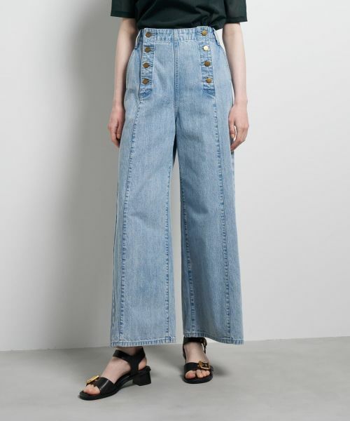 LANVIN en Bleu / ランバン オン ブルー その他パンツ | Lee×LANVIN en Bleuデニムマリンパンツ(ブルー系)