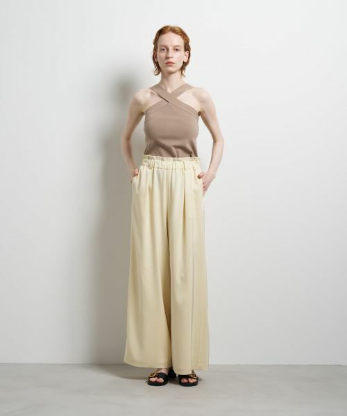 LANVIN en Bleu / ランバン オン ブルー その他パンツ | トリアセツイルワイドゴムパンツ | 詳細11