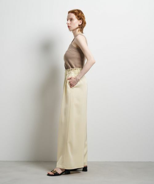 LANVIN en Bleu / ランバン オン ブルー その他パンツ | トリアセツイルワイドゴムパンツ | 詳細12