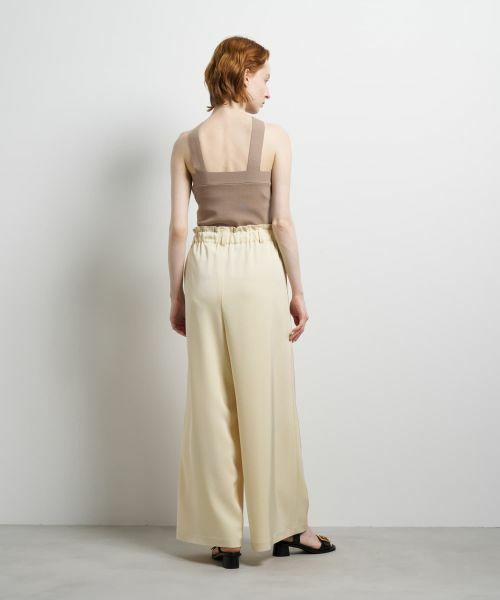 LANVIN en Bleu / ランバン オン ブルー その他パンツ | トリアセツイルワイドゴムパンツ | 詳細13