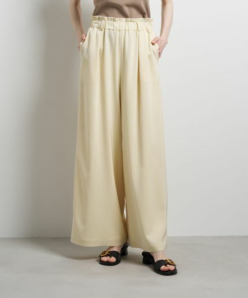 LANVIN en Bleu / ランバン オン ブルー その他パンツ | トリアセツイルワイドゴムパンツ | 詳細14