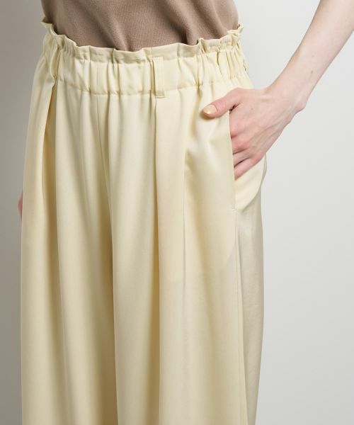 LANVIN en Bleu / ランバン オン ブルー その他パンツ | トリアセツイルワイドゴムパンツ | 詳細17