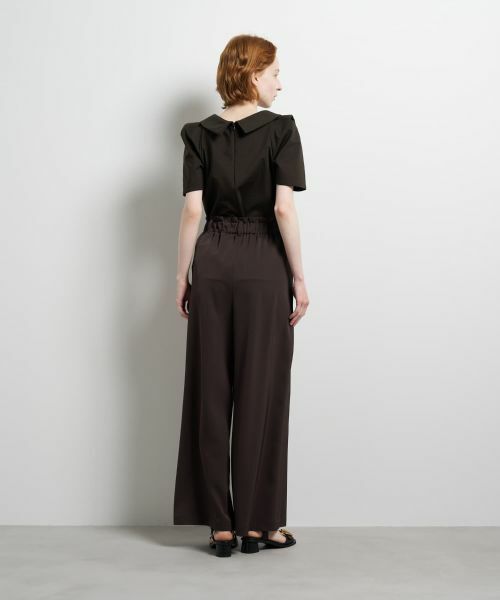 LANVIN en Bleu / ランバン オン ブルー その他パンツ | トリアセツイルワイドゴムパンツ | 詳細21