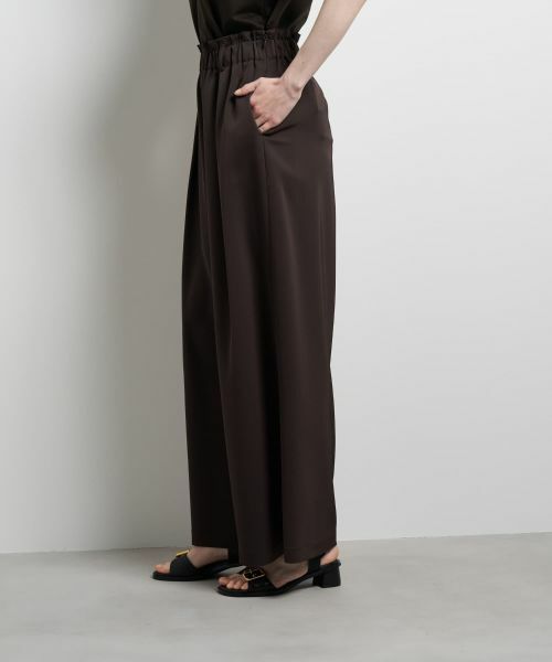 LANVIN en Bleu / ランバン オン ブルー その他パンツ | トリアセツイルワイドゴムパンツ | 詳細23