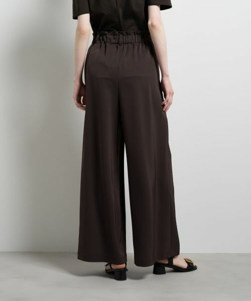 LANVIN en Bleu / ランバン オン ブルー その他パンツ | トリアセツイルワイドゴムパンツ | 詳細24