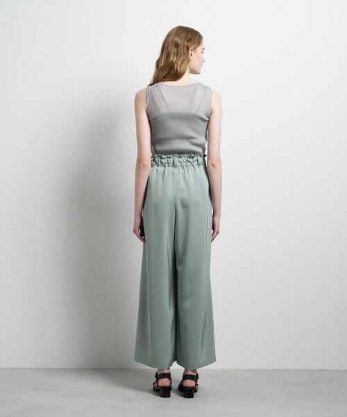 LANVIN en Bleu / ランバン オン ブルー その他パンツ | トリアセツイルワイドゴムパンツ | 詳細3