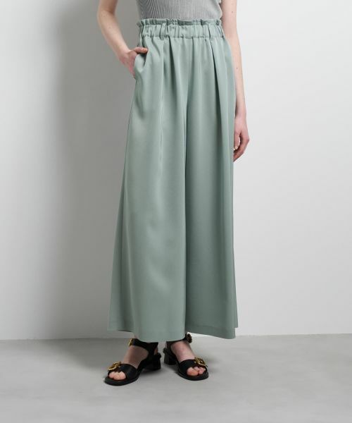 LANVIN en Bleu / ランバン オン ブルー その他パンツ | トリアセツイルワイドゴムパンツ | 詳細4