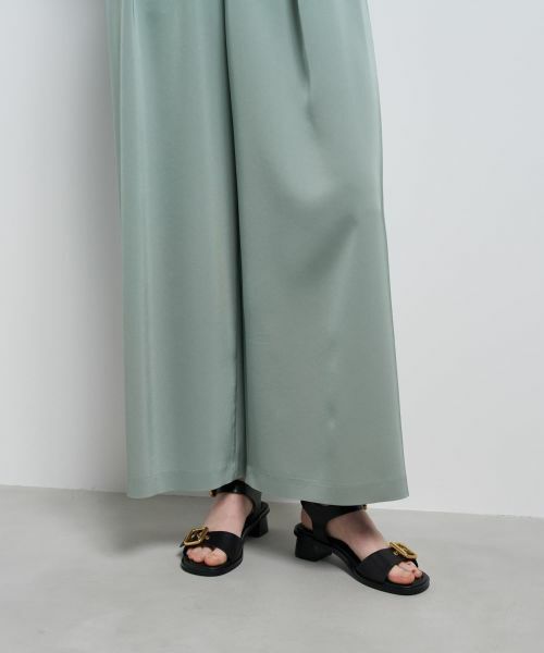 LANVIN en Bleu / ランバン オン ブルー その他パンツ | トリアセツイルワイドゴムパンツ | 詳細9