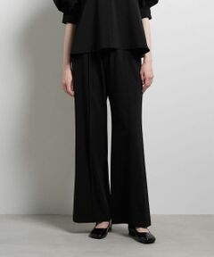 LANVIN en Bleu / ランバン オン ブルー その他パンツ | ストレッチツイルフレアゴムパンツ