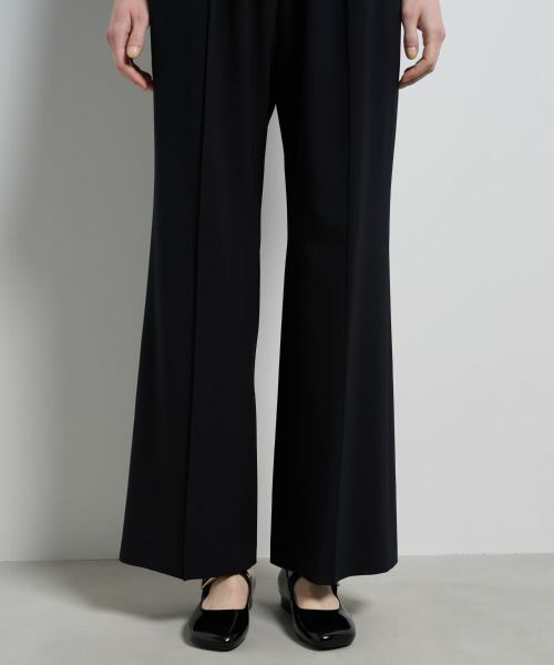 LANVIN en Bleu / ランバン オン ブルー その他パンツ | ストレッチツイルフレアゴムパンツ | 詳細8