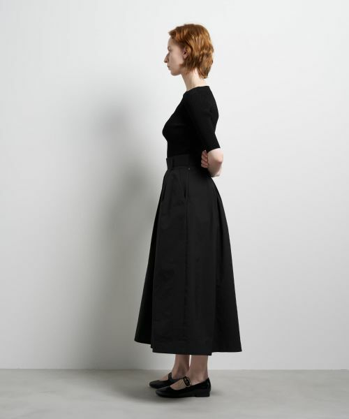 LANVIN en Bleu / ランバン オン ブルー ロング・マキシ丈スカート | タフタタックフレアスカート | 詳細11