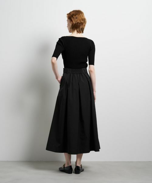 LANVIN en Bleu / ランバン オン ブルー ロング・マキシ丈スカート | タフタタックフレアスカート | 詳細12