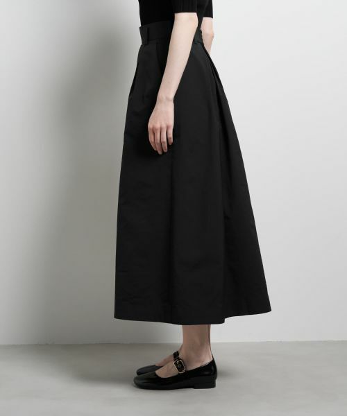 LANVIN en Bleu / ランバン オン ブルー ロング・マキシ丈スカート | タフタタックフレアスカート | 詳細14