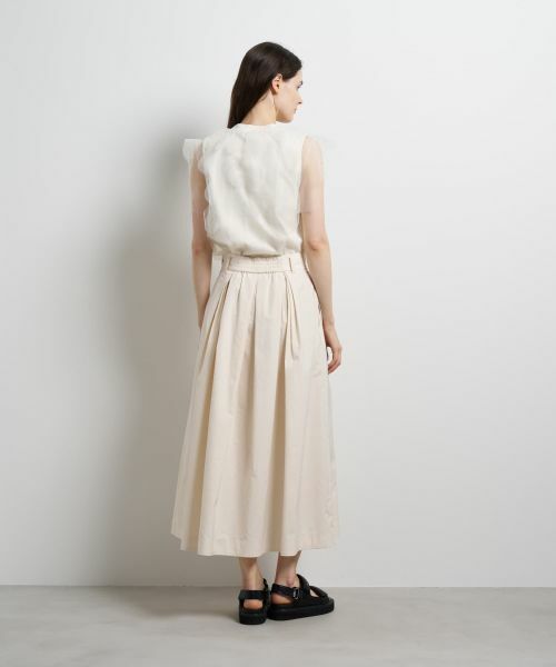 LANVIN en Bleu / ランバン オン ブルー ロング・マキシ丈スカート | タフタタックフレアスカート | 詳細20