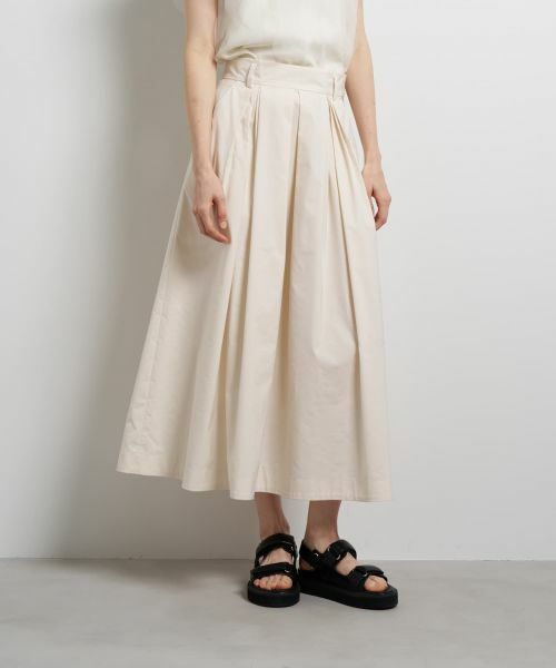 LANVIN en Bleu / ランバン オン ブルー ロング・マキシ丈スカート | タフタタックフレアスカート | 詳細21