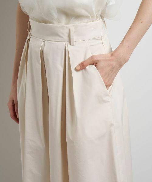 LANVIN en Bleu / ランバン オン ブルー ロング・マキシ丈スカート | タフタタックフレアスカート | 詳細24