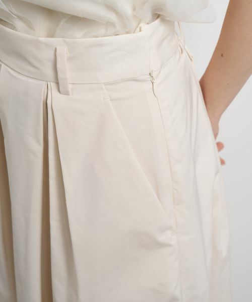 LANVIN en Bleu / ランバン オン ブルー ロング・マキシ丈スカート | タフタタックフレアスカート | 詳細25