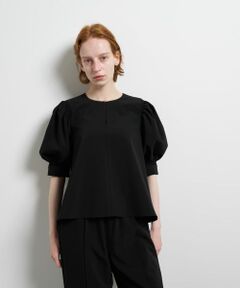 LANVIN en Bleu / ランバン オン ブルー シャツ・ブラウス | ポリエステルツイルギャザースリー ブブラウス