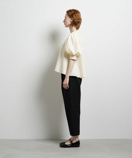 LANVIN en Bleu / ランバン オン ブルー シャツ・ブラウス | ポリエステルツイルギャザースリー ブブラウス | 詳細10