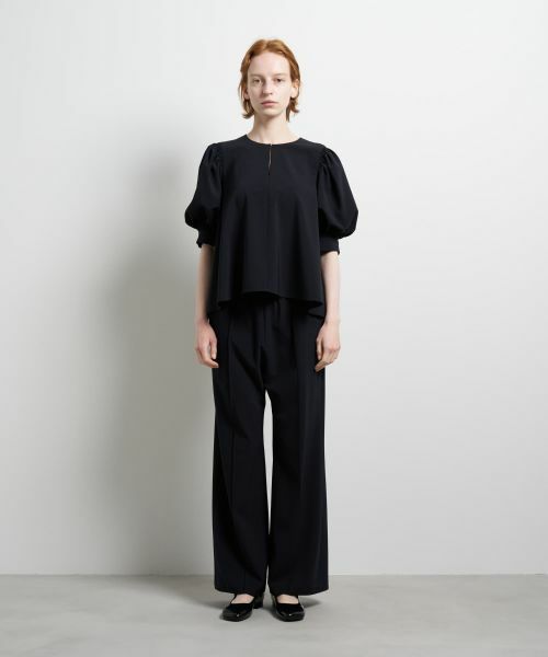 LANVIN en Bleu / ランバン オン ブルー シャツ・ブラウス | ポリエステルツイルギャザースリー ブブラウス | 詳細17