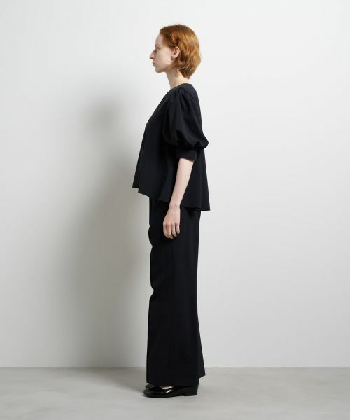 LANVIN en Bleu / ランバン オン ブルー シャツ・ブラウス | ポリエステルツイルギャザースリー ブブラウス | 詳細18