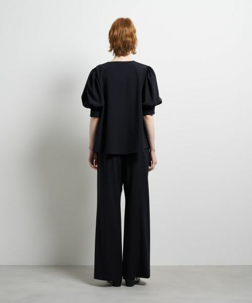 LANVIN en Bleu / ランバン オン ブルー シャツ・ブラウス | ポリエステルツイルギャザースリー ブブラウス | 詳細19