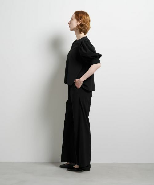 LANVIN en Bleu / ランバン オン ブルー シャツ・ブラウス | ポリエステルツイルギャザースリー ブブラウス | 詳細2