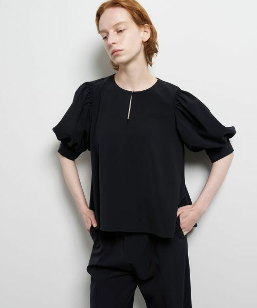 LANVIN en Bleu / ランバン オン ブルー シャツ・ブラウス | ポリエステルツイルギャザースリー ブブラウス | 詳細20