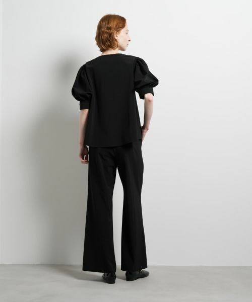 LANVIN en Bleu / ランバン オン ブルー シャツ・ブラウス | ポリエステルツイルギャザースリー ブブラウス | 詳細3