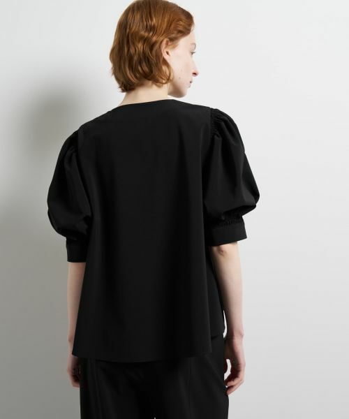 LANVIN en Bleu / ランバン オン ブルー シャツ・ブラウス | ポリエステルツイルギャザースリー ブブラウス | 詳細5