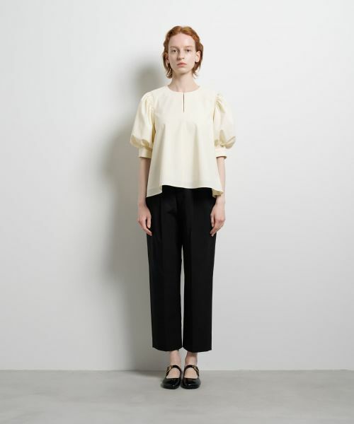 LANVIN en Bleu / ランバン オン ブルー シャツ・ブラウス | ポリエステルツイルギャザースリー ブブラウス | 詳細9