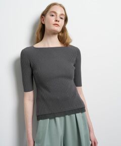 LANVIN en Bleu / ランバン オン ブルー ニット・セーター | スクエアネックリブニット