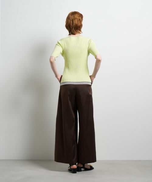 LANVIN en Bleu / ランバン オン ブルー ニット・セーター | スクエアネックリブニット | 詳細11