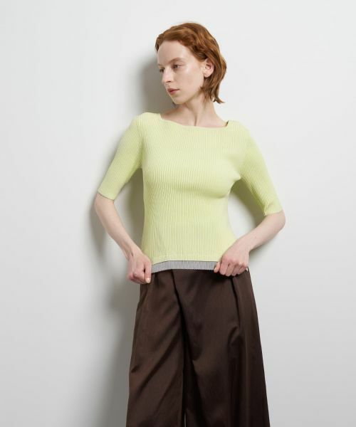 LANVIN en Bleu / ランバン オン ブルー ニット・セーター | スクエアネックリブニット | 詳細12