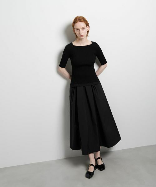 LANVIN en Bleu / ランバン オン ブルー ニット・セーター | スクエアネックリブニット | 詳細18