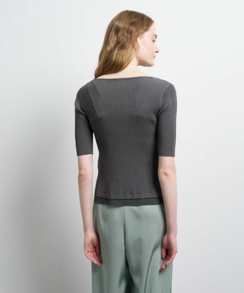 LANVIN en Bleu / ランバン オン ブルー ニット・セーター | スクエアネックリブニット | 詳細6