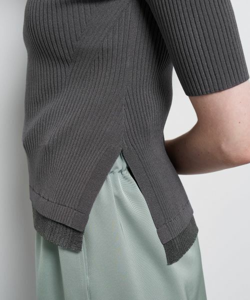 LANVIN en Bleu / ランバン オン ブルー ニット・セーター | スクエアネックリブニット | 詳細8