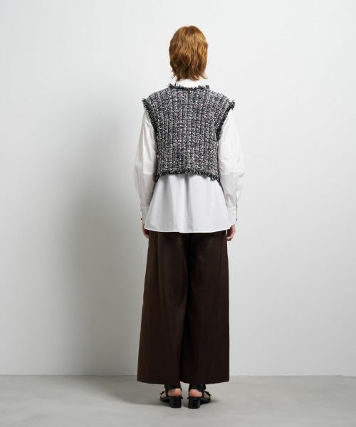 LANVIN en Bleu / ランバン オン ブルー ニット・セーター | ニットツイードベスト | 詳細10