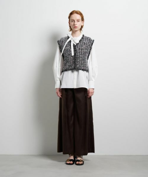 LANVIN en Bleu / ランバン オン ブルー ニット・セーター | ニットツイードベスト | 詳細8