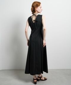 LANVIN en Bleu / ランバン オン ブルー ドレス | 撥水タフタノースリーブワンピース