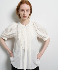 LANVIN en Bleu / ランバン オン ブルー シャツ・ブラウス | トリアセローンパフスリーブブラウス