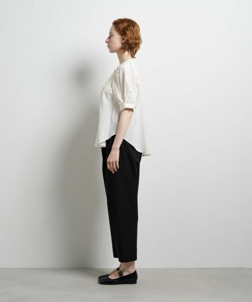 LANVIN en Bleu / ランバン オン ブルー シャツ・ブラウス | トリアセローンパフスリーブブラウス | 詳細10