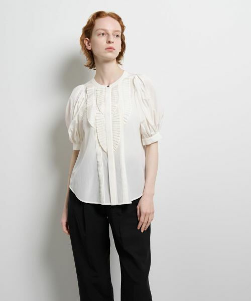 LANVIN en Bleu / ランバン オン ブルー シャツ・ブラウス | トリアセローンパフスリーブブラウス | 詳細12